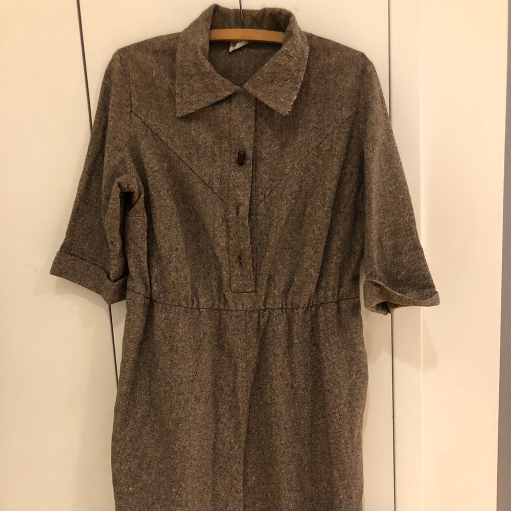 Vintage wool dress,  well constructed